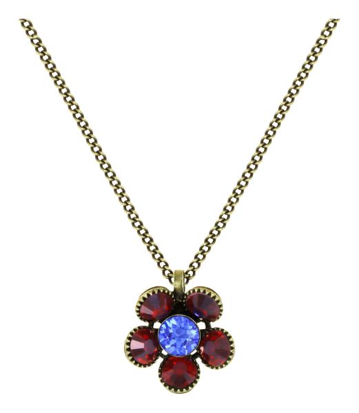 Red/blue Lost Garden - necklace Konplott